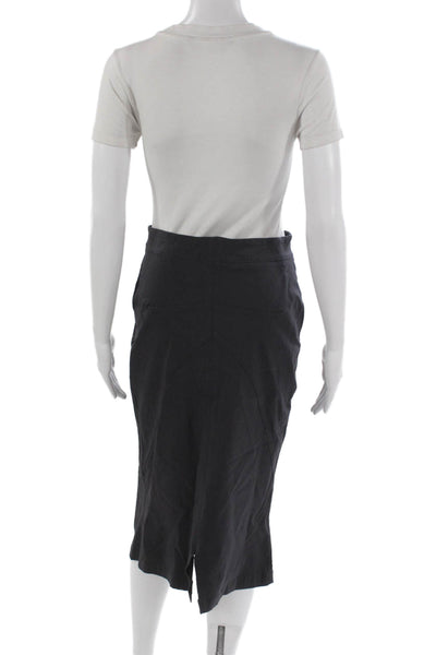 Porto Womens Tulip Skirt Black Knee Length Zip Size 3