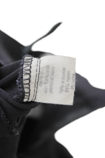Porto Womens Tulip Skirt Black Knee Length Zip Size 3