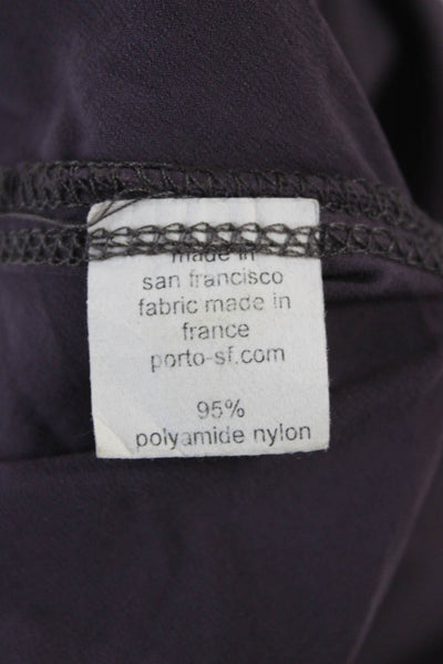 Porto Womens Purple Sleeveless Cowl Neck Shift Midi Dress Size M