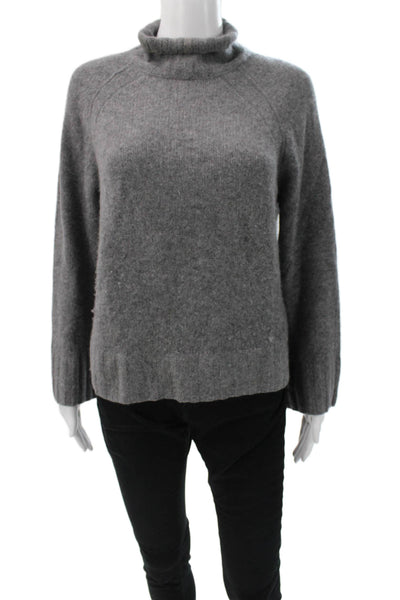 360 Cashmere Womens Turtleneck Pullover Sweater Gray Size XS