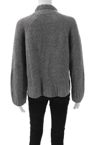360 Cashmere Womens Turtleneck Pullover Sweater Gray Size XS