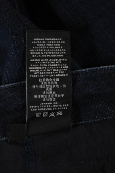 J Brand Womens High Rise Ankle Blue Denim Jeans Button Size 24