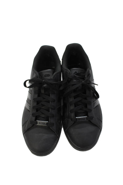 Adidas Womens Monochrome Sci-Fi Character Motif Sneakers Black Size 9