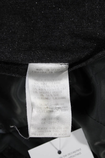 Theory Mens Gray Wool Blend Blazer Button Size 40