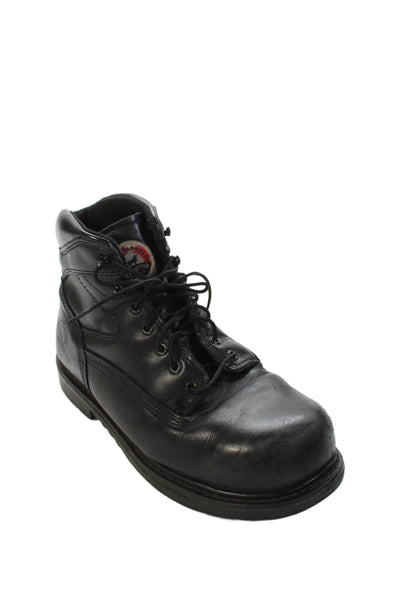 Red Wing Shoes Mens Leather Lace Up Irish Setter Work Boots Black Size 10.5
