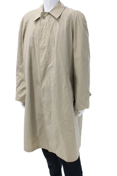 Brooks Brothers Mens Rain Coat Beige Size 42
