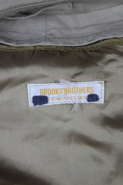 Brooks Brothers Mens Rain Coat Beige Size 42