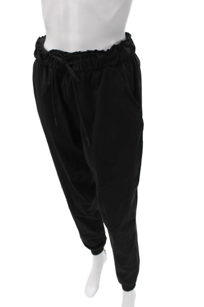Lululemon Women Jogger Pants Black Nylon Drawstring Athleisure Size 8
