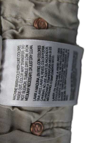 Mother Womens Skinny Jeans Beige Low Rise Button Fly Size 28
