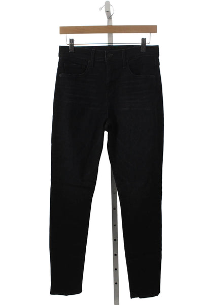 Vince Womens Skinny Black High Rise Cotton Jeans Size 28