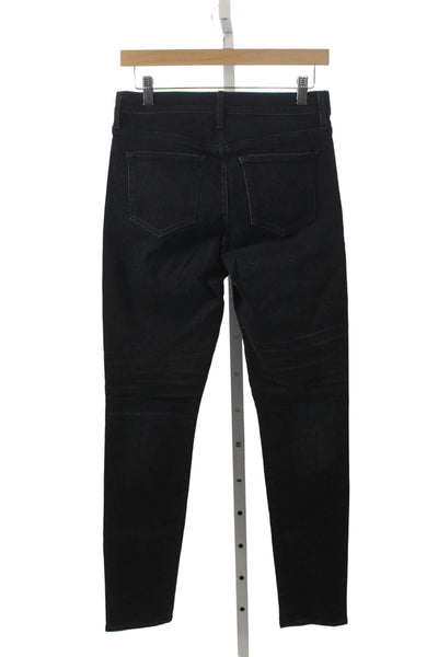 Vince Womens Skinny Black High Rise Cotton Jeans Size 28