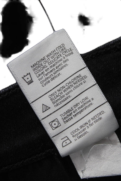 Vince Womens Skinny Black High Rise Cotton Jeans Size 28