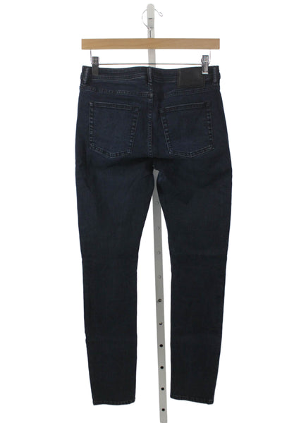 ACNE Studios Women Skinny Jeans Blue Cotton Low Rise Zip Size 32