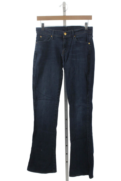 ACNE Studios Women Skinny Jeans Blue Cotton Low Rise Zip Size 32