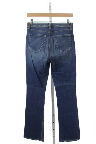 L'Agence Women Straight Jeans Blue Mid Rise Inseam 30 Size 28