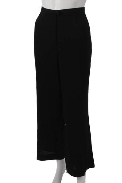 Escada Womens Black 100% Wool Dress Pants Hook & Eye Solid Fall Size 46