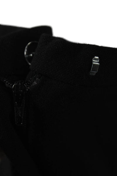 Escada Womens Black 100% Wool Dress Pants Hook & Eye Solid Fall Size 46