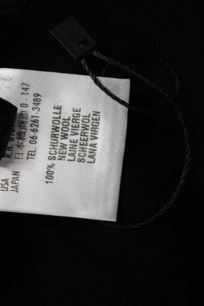 Escada Womens Black 100% Wool Dress Pants Hook & Eye Solid Fall Size 46