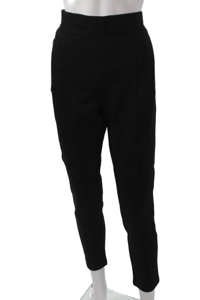 Zara Women Ankle Pants Black Viscose Nylon Elastane Size XL