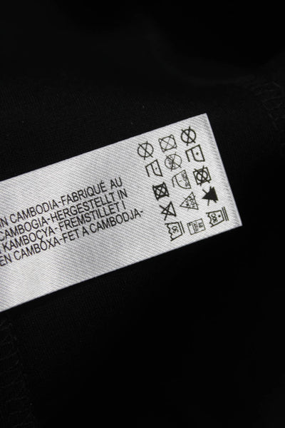 Zara Women Ankle Pants Black Viscose Nylon Elastane Size XL