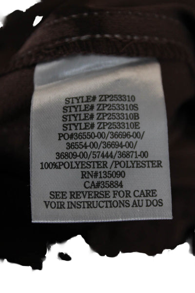Z Supply Womens Brown Solid Polyester Pants Size XL