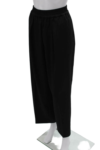 Samsoe & Samsoe Women Black Polyester Solid Pants Size M