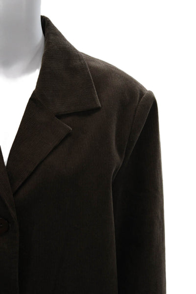 Ser.O.Ya Womens Cotton Brown Jacket Button Front Size S