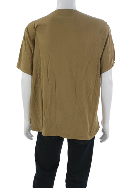Everlane Mens Brown Organic Cotton Crew Neck Short Sleeve T-Shirt Size 2XL