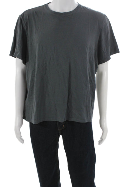 Everlane Mens T-Shirt Gray Organic Cotton Crew Neck Short Sleeve Size 2XL