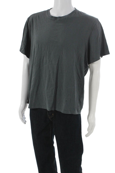 Everlane Mens T-Shirt Gray Organic Cotton Crew Neck Short Sleeve Size 2XL