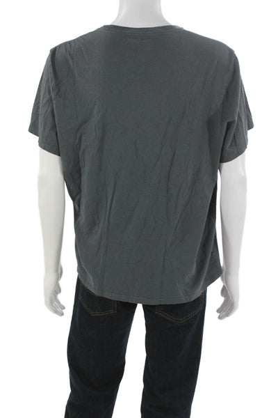 Everlane Mens T-Shirt Gray Organic Cotton Crew Neck Short Sleeve Size 2XL