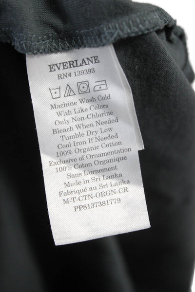Everlane Mens T-Shirt Gray Organic Cotton Crew Neck Short Sleeve Size 2XL