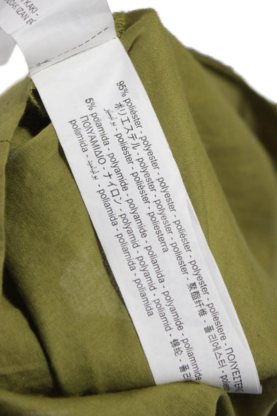 Zara Women Sundress Green Halter Tie Midi Cotton Sleeveless Bohemian Size XS