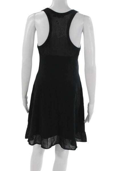 DKNY Womens Tank Dress Black Cotton Scoop Neck Sleeveless Knee Length Size S