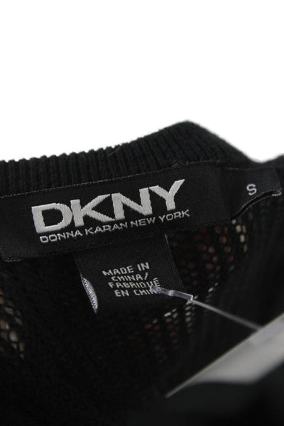 DKNY Womens Tank Dress Black Cotton Scoop Neck Sleeveless Knee Length Size S