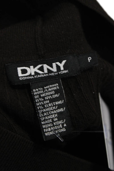 DKNY Women Capri Leggings Brown Merino Wool Size PP