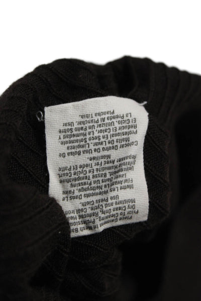 DKNY Women Capri Leggings Brown Merino Wool Size PP