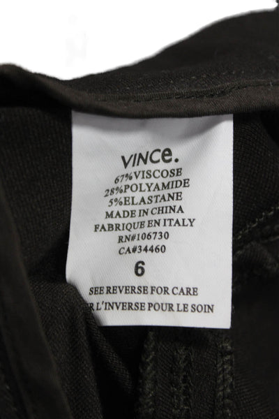 Vince Women Ankle Pants Brown Button Size 6