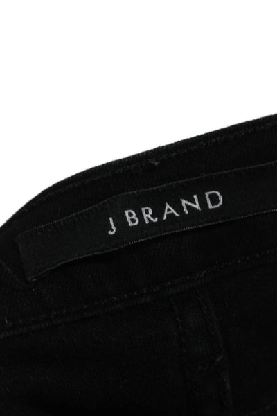 J Brand Womens Black Skinny Jeans Mid Rise Size 31