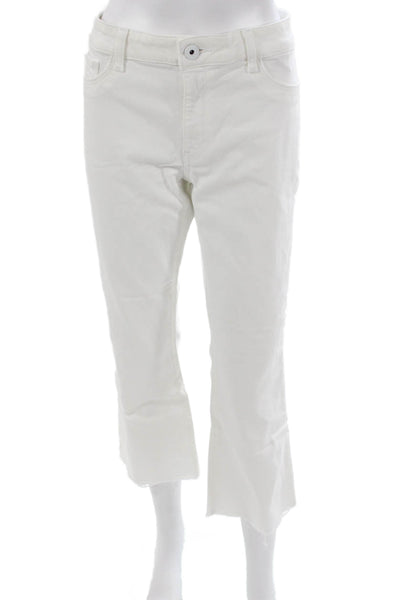 DL1961 Womens Cropped White Jeans Size 31