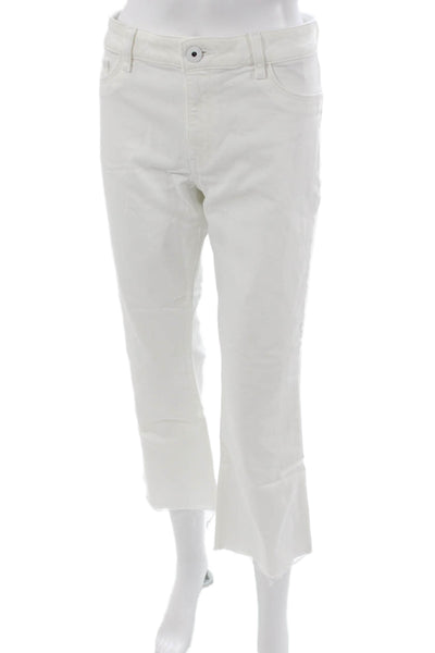 DL1961 Womens Cropped White Jeans Size 31