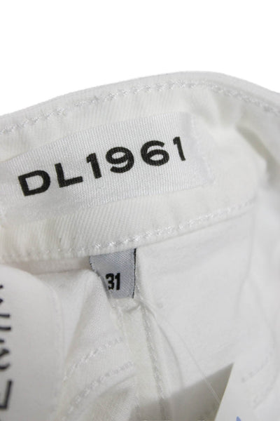DL1961 Womens Cropped White Jeans Size 31