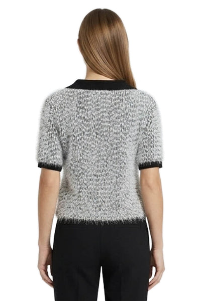 Zara Woman Womens Pullover Geometric Collared Short Sleeve Multicolor Size S