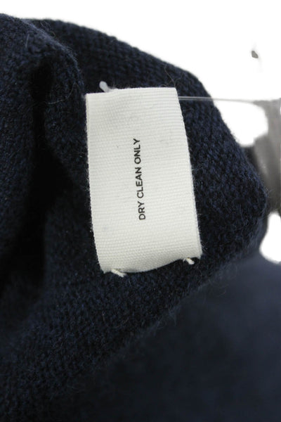 Moon & Meadow Womens Pullover Cashmere Crew Neck Blue Sweater Size XS