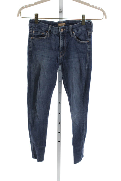Mother Womens Jeans Blue Mid Rise Denim Inseam 26 Size 27