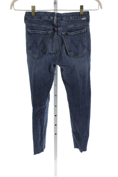 Mother Womens Jeans Blue Mid Rise Denim Inseam 26 Size 27