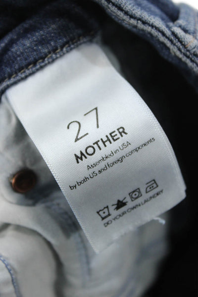 Mother Womens Jeans Blue Mid Rise Denim Inseam 26 Size 27