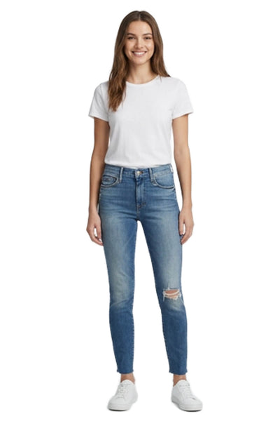 Mother Womens Jeans Blue Denim Mid Rise Button Inseam 26 Size 27