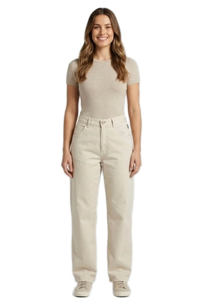 ECOALF Womens Beige Cotton Pants Size 36