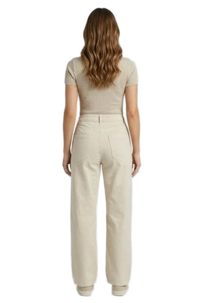 ECOALF Womens Beige Cotton Pants Size 36